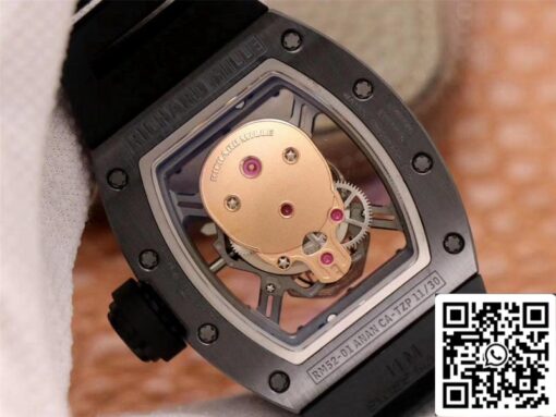 Richard Mille RM052-01 1:1 Best Edition ZF Factory Rose Gold Skull Dial Swiss Movement - Imagen 4