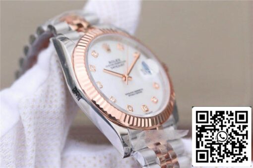 Rolex Datejust M126331-0014 1:1 Best Edition EW Factory Rose Gold Mother-Of-Pearl Dial - Imagen 6