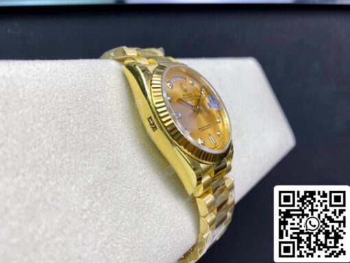 Rolex Day Date M128238-0008 1:1 Best Edition EW Factory Champagne Dial Swiss ETA3255 - Imagen 5