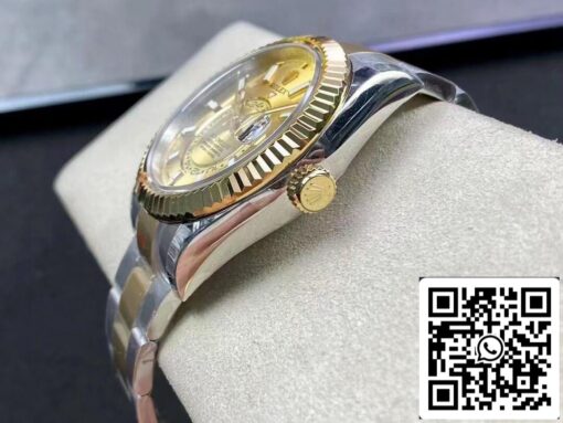 Rolex Sky Dweller M326933-0001 V2 Best 1:1 Edition Noob Factory Champagne Dial - immagine 6