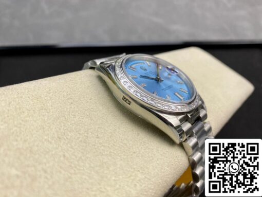 Rolex Day Date 228396TBR 1:1 Best Edition EW Factory Light Blue Dial - Imagen 4