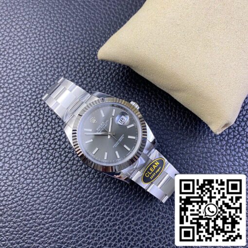 Rolex Datejust M126334-0013 1:1 Best Edition Clean Factory Grey Dial - Image 4