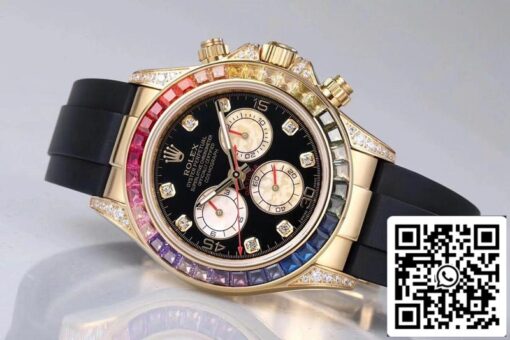 Rolex Daytona 116598RBOW 1:1 Best Edition BL Factory Yellow Gold Swiss ETA4130 - Image 5