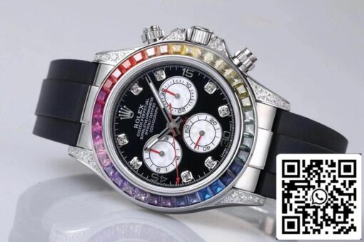 Rolex Daytona 116599RBOW 1:1 Best Edition BL Factory Black Dial Swiss ETA4130 - Image 4