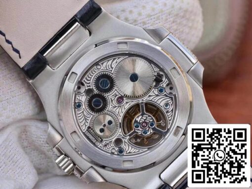 Patek Philippe Nautilus Jumbo 5711 R8 Factory 1:1 Best Edition Swiss Tourbillon Blue Dial - 이미지 7