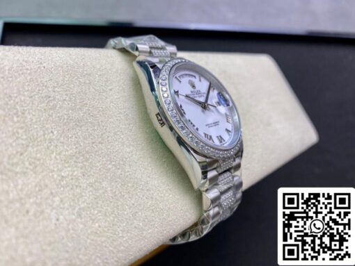 Rolex Day Date M128349RBR-0026 1:1 Best Edition EW Factory White Dial - Image 6