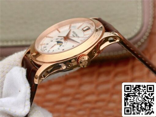 Patek Philippe Complications 5205R-001 1:1 Best Edition KM Factory Milky White Dial — изображение 12