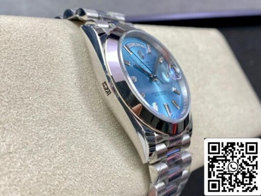 Rolex Day Date 228206 1:1 Best Edition EW Factory Ice Blue Dial - Imagen 5