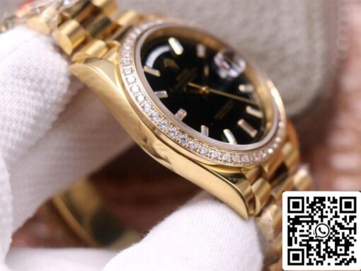 Rolex Day Date M228348RBR-0001 1:1 Best Edition EW Factory Black Dial - Imagen 7