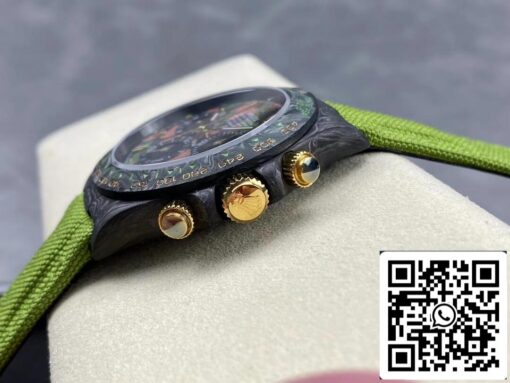 Rolex Daytona Cosmograph Diw Custom Version 1:1 Best Edition Noob Factory Green Strap - Image 6