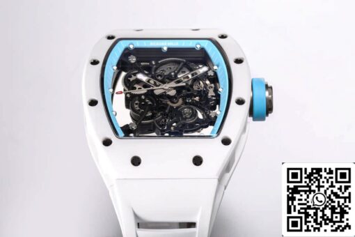 Richard Mille RM-055 1:1 Best Edition BBR Factory White Ceramic Case - Image 5