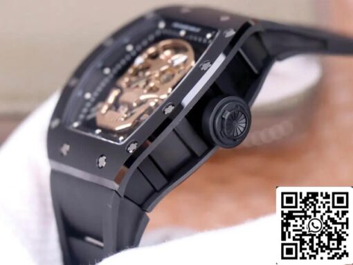 Richard Mille RM52-01 Tourbillon 1:1 Best Edition JB Factory Rose Gold Skull Dial – Bild 5