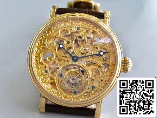 Patek Philippe Tourbillon P83000 1:1 Best Edition Yellow Gold Swiss Tourbillon - 이미지 4