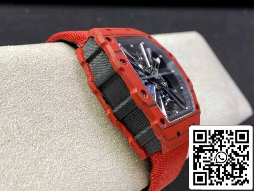 Richard Mille RM12-01 Tourbillon 1:1 Best Edition RM Factory Red Carbon Fiber Case - Imagen 5