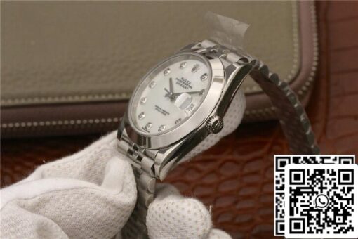 Rolex Datejust M126300 1:1 Best Edition EW Factory White Fritillary Dial - Imagen 4