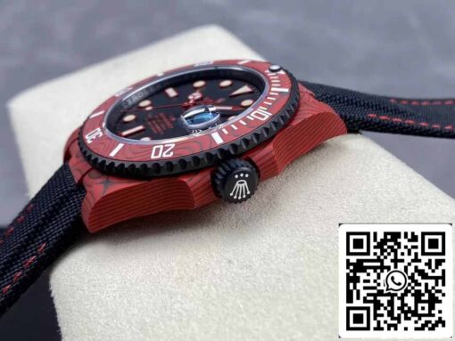 Rolex Submariner 1:1 Best Edition VS Factory Red Carbon Fiber Case - Image 4