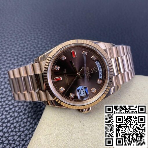 Rolex Day Date 118235 1:1 Best Edition EW Factory Brown Dial - Image 5