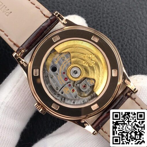 Patek Philippe Calatrava 5296R-001 1:1 Best Edition ZF Factory Rose Gold White Dial - 이미지 5