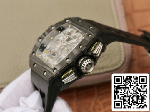 Richard Mille RM11-03 1:1 Best Edition KV Factory Black Carbon Fiber Case - 이미지 6