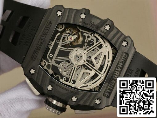 Richard Mille RM11-03 1:1 Best Edition KV Factory Black Carbon Fiber Case - 이미지 8