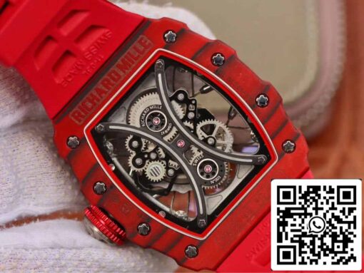 Richard Mille RM53-01 1:1 Best Edition KV Factory Red TPT Carbon Fiber - Image 5