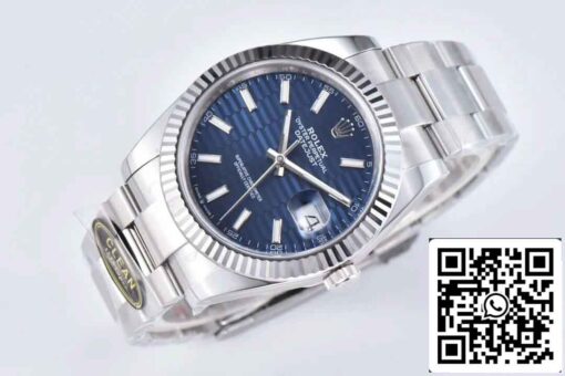 Rolex Datejust 41MM M126334-0031 1:1 Best Edition Clean Factory Blue Dial Oyster Strap - immagine 6