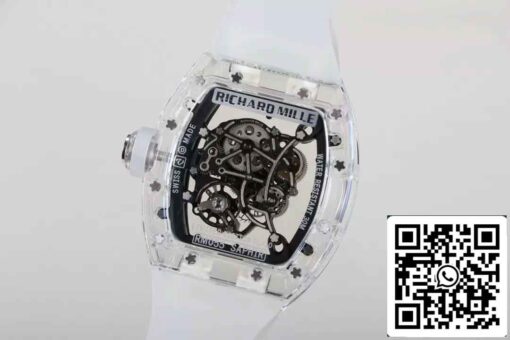 Replica Richard Mille RM055  Best Edition RM Factory Transparent Skeleton Dial - 이미지 7