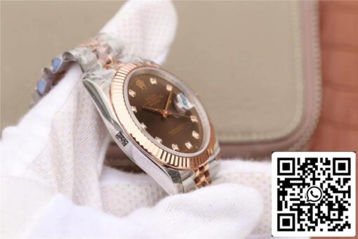 Rolex Datejust M126331-0004 1:1 Best Edition EW Factory Brown Dial - Imagen 7