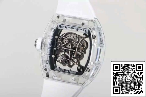 Replica Richard Mille RM055 Best 1:1  Edition RM Factory White Strap - 이미지 8