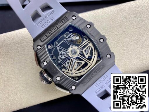 Richard Mille RM-011 1:1 Best Edition KV Factory Forged Carbon Case - immagine 3