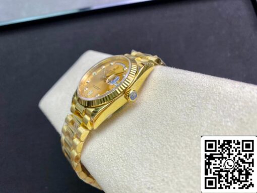 Rolex Day Date M128238-0008 1:1 Best Edition EW Factory Champagne Dial Swiss ETA3255 - Imagen 4