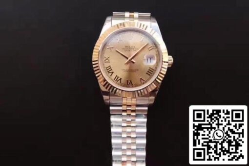 Rolex Datejust 41 126333-007 1:1 Best Edition Swiss ETA2836-2 Gold Wrapped Two Tone Stainless Steel Bracelet - Imagen 8