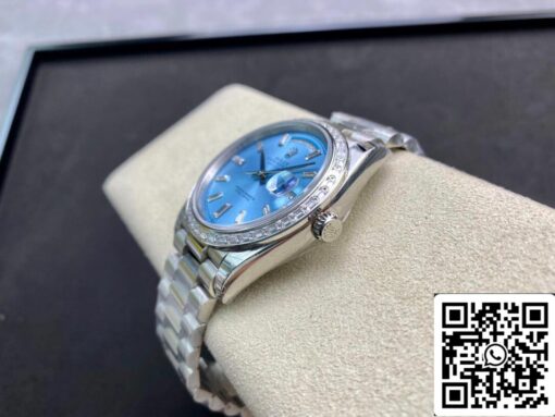 Rolex Day Date 228396TBR 1:1 Best Edition EW Factory Light Blue Dial - Imagen 5