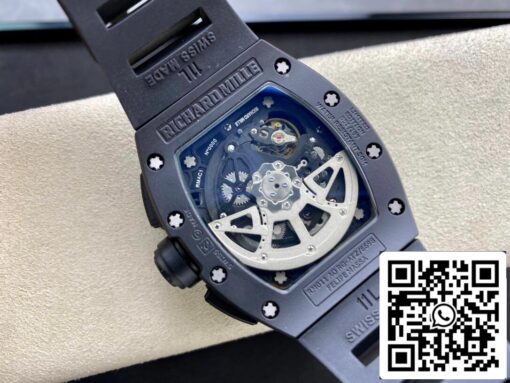 Richard Mille RM011 1:1 Best Edition KV Factory Ceramic Black Case - Image 3