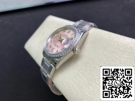 Rolex Datejust M126284RBR-0024 1:1 Best Edition EW Factory Pink Dial - Imagen 4