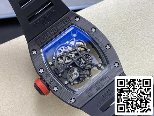 Richard Mille RM-055 1:1 Best Edition BBR Factory Carbon Fiber Black Case — изображение 7