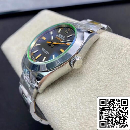 Rolex Milgauss 116400GV AR Factory 1:1 Best Edition Swiss ETA3131 Black Dial - Image 4