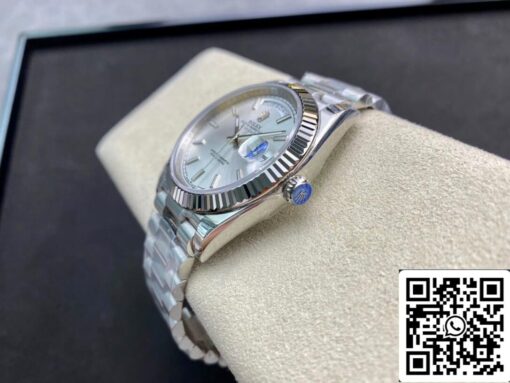 Rolex Day Date 40MM 1:1 Best Edition EW Factory Silver Dial - Imagen 4