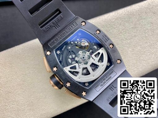 Richard Mille RM011 1:1 Best Edition KV Factory Ceramic Skeleton Dial - immagine 3