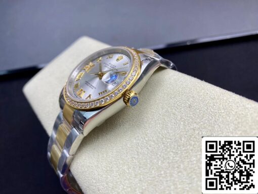 Rolex Datejust M126283RBR-0018 1:1 Best Edition EW Factory Silver Dial - Imagen 4