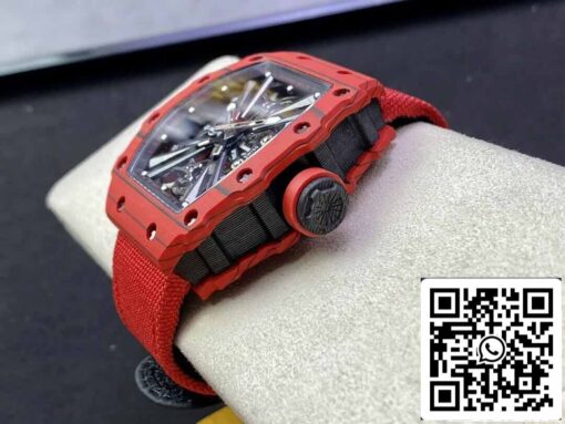 Richard Mille RM12-01 Tourbillon 1:1 Best Edition RM Factory Red Carbon Fiber Case - Imagen 4