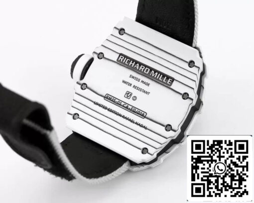 Richard Mille RM35-01 1:1 Best Edition BBR Factory White Carbon Fiber Case — изображение 4