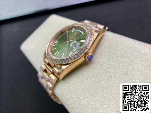 Rolex Day Date M228345RBR-0011 1:1 Best Edition EW Factory Green Dial - Image 3