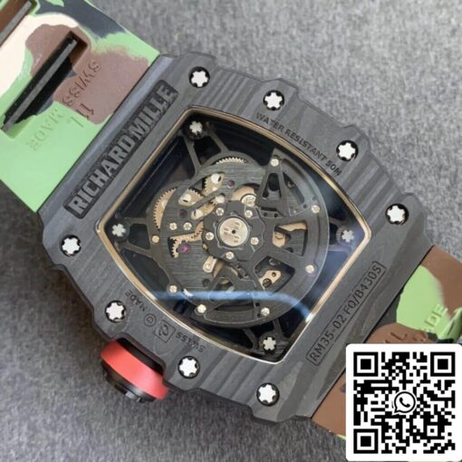 Richard Mille RM35-02 1:1 Best Edition KV Factory V3 Camouflage Strap - immagine 3