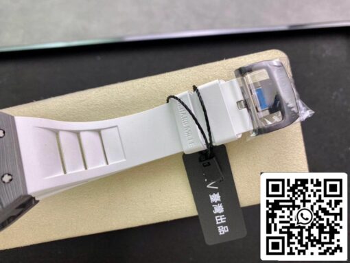 Richard Mille RM055 1:1 Best Edition KV Factory V2 White Rubber Strap - immagine 7