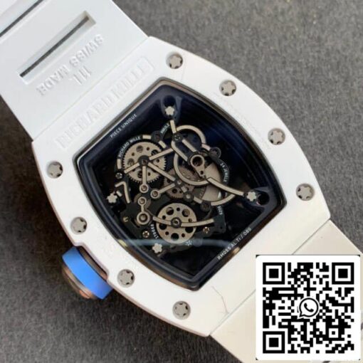 Richard Mille RM055 1:1 Best Edition KV Factory V2 White Strap - immagine 8