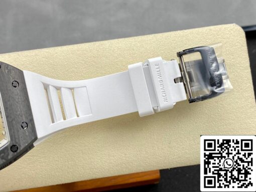 Richard Mille RM-055 1:1 Best Edition BBR Factory White Strap - Image 3