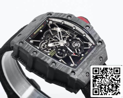 Richard Mille RM35-01 1:1 Best Edition BBR Factory Black Carbon Fiber Case - Image 3