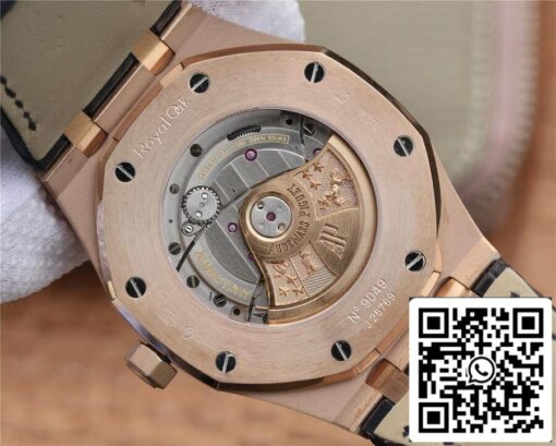 Audemars Piguet Royal Oak 15400 1:1 Best Edition OM Factory Rose Gold Leather Strap EU Watch Store