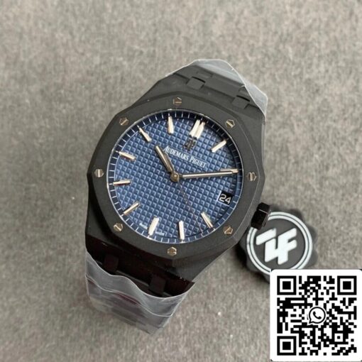 Audemars Piguet Royal Oak 15500 DLC Carbon  Best Edition ZF Factory Blue Dial EU Watch Store